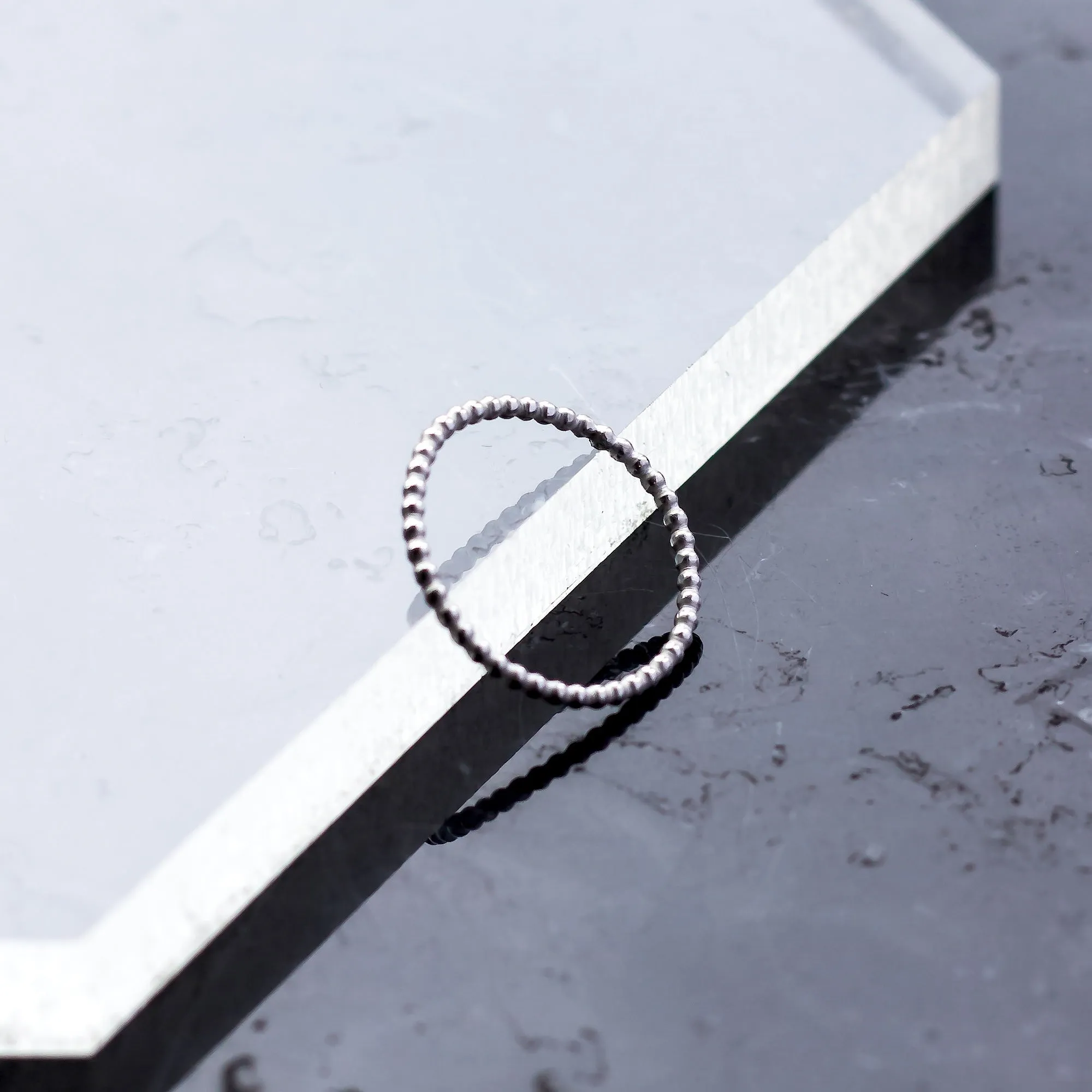 Beaded Orb - Stacking Ring