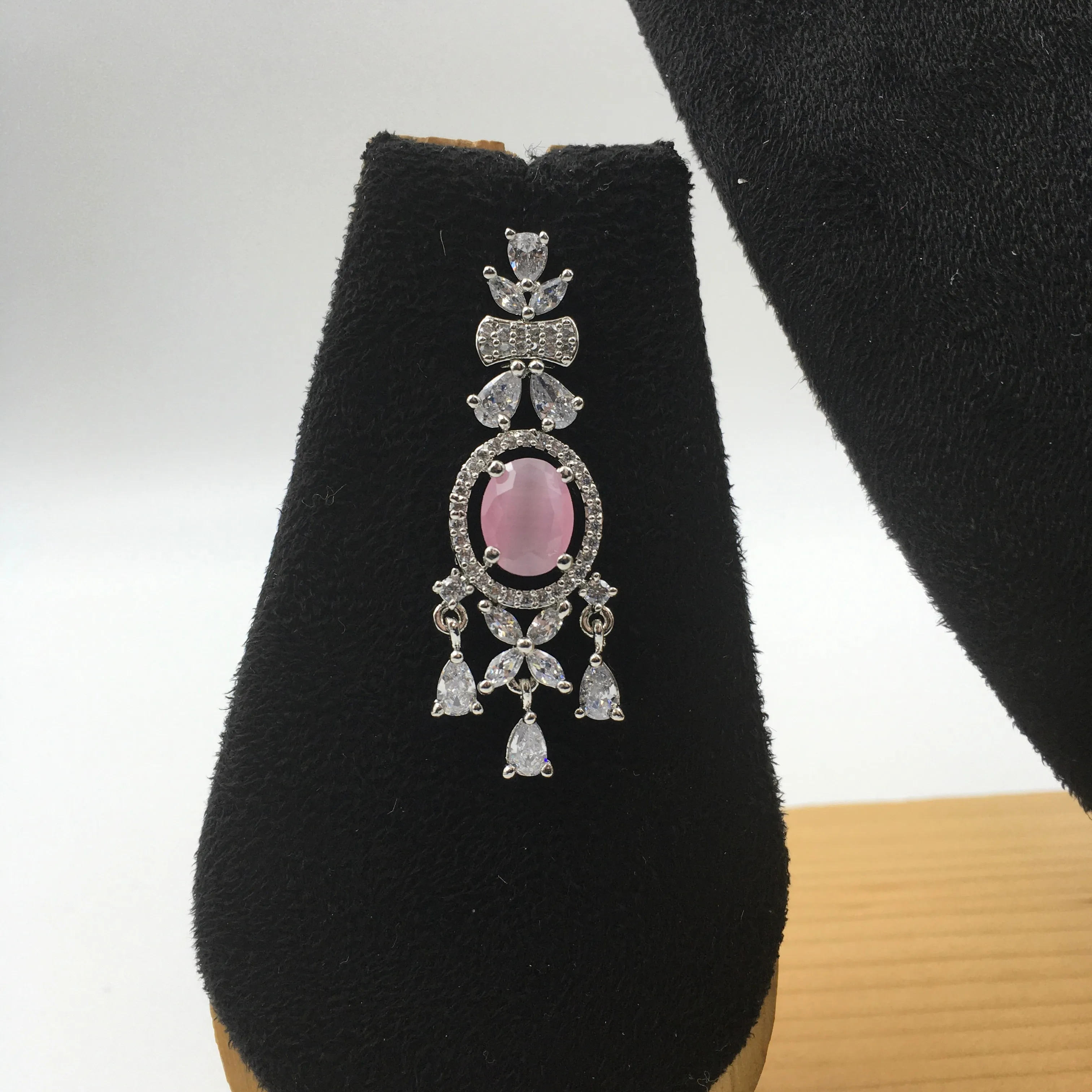 Choker Zircon/AD Necklace Set 4156-69