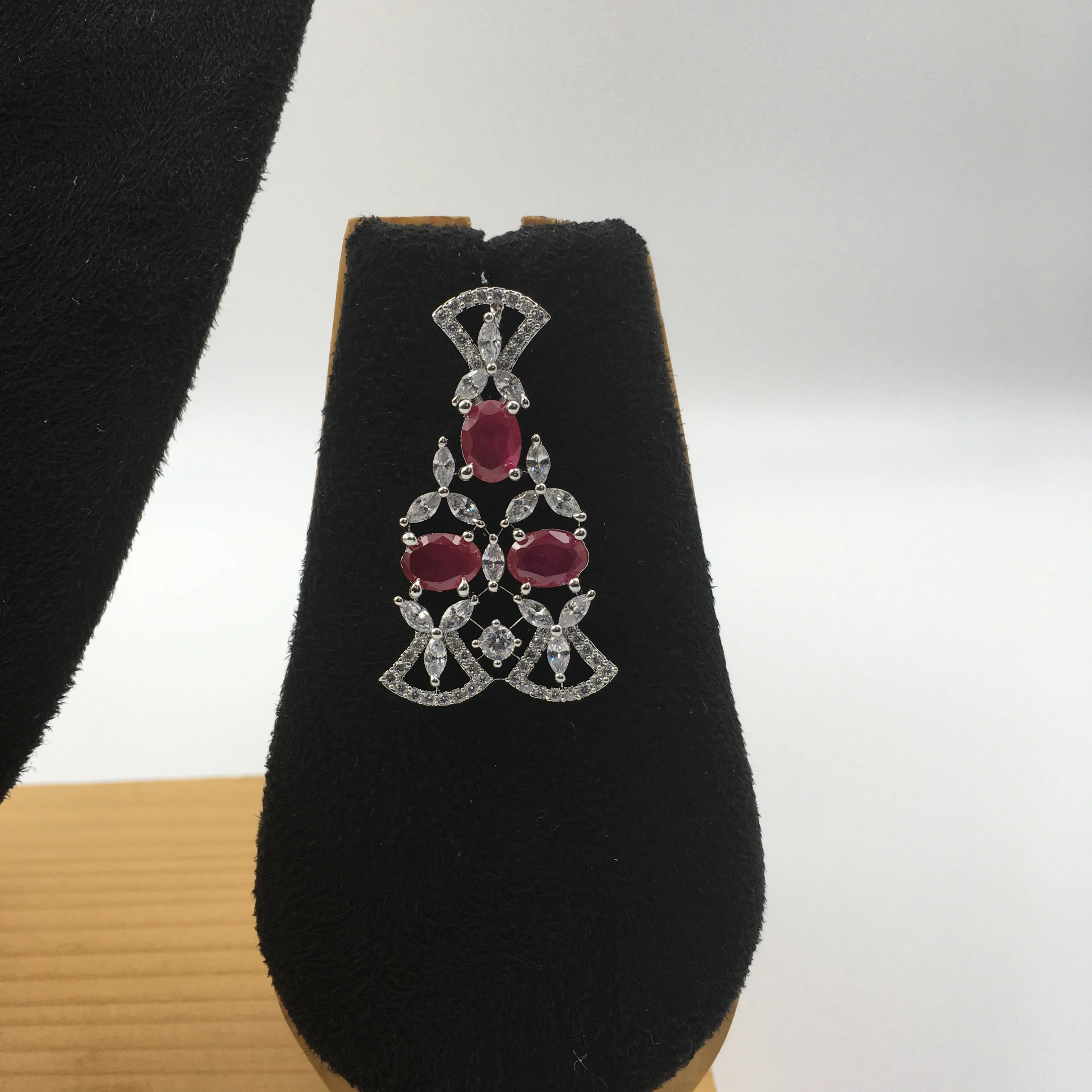 Choker Zircon/AD Necklace Set 5582-69