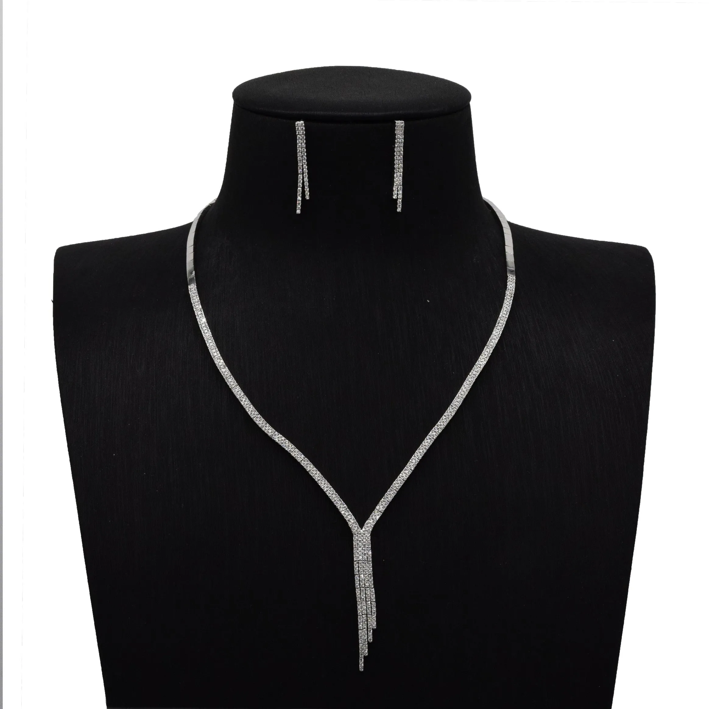 Dazzling Silver Drop Set