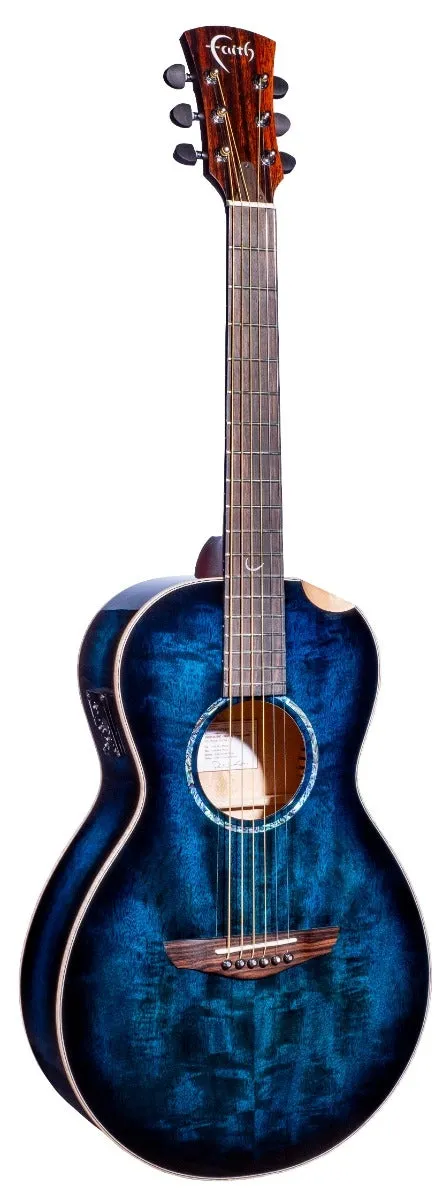 Faith Blue Moon Mercury Electro Scoop Guitar