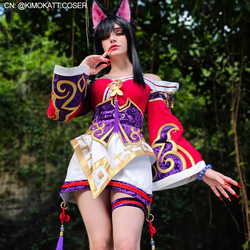 LOL The Nine Tailed Fox Ahri Cosplay Costume