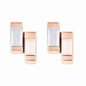 Rose Gold Studs Rose Quartz Anais