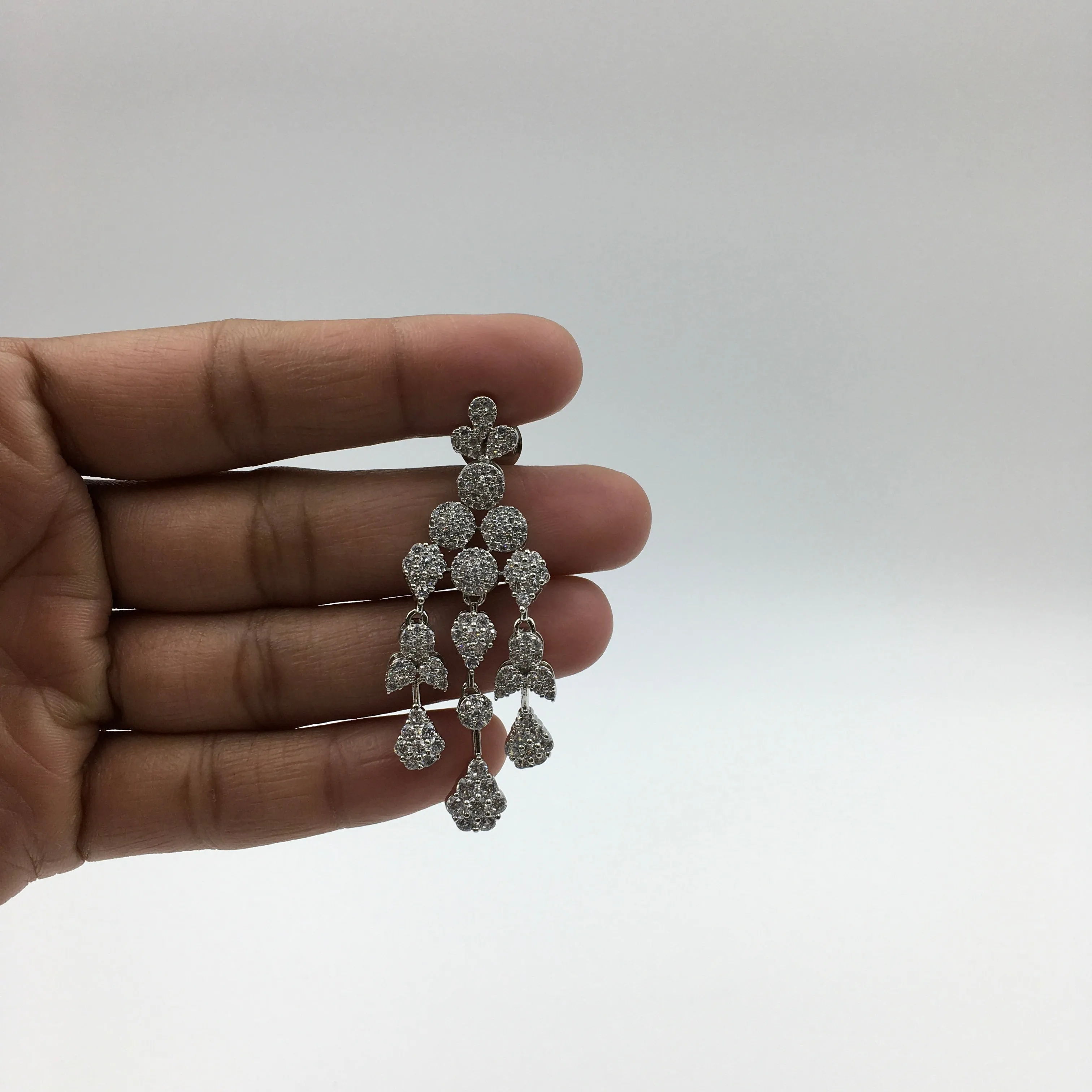 Round Neck Zircon/AD Necklace Set 8568-08