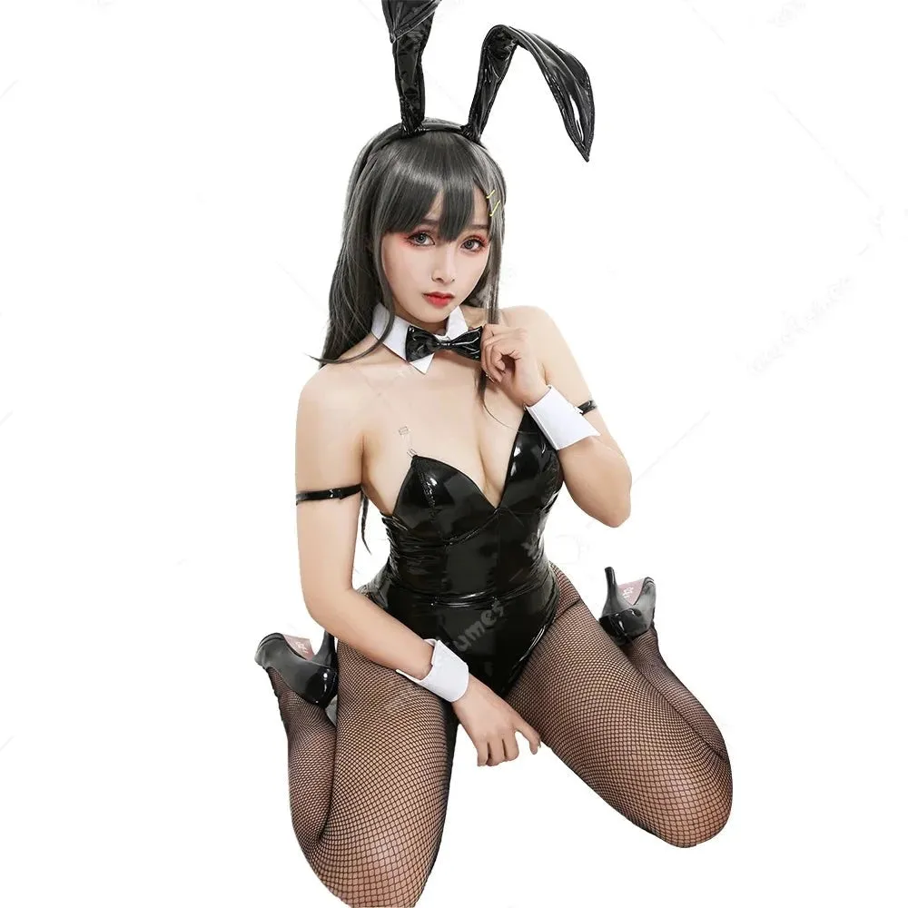Sakurajima Mai Bunny Girl Sempai  Japanese Anime Cosplay Costume