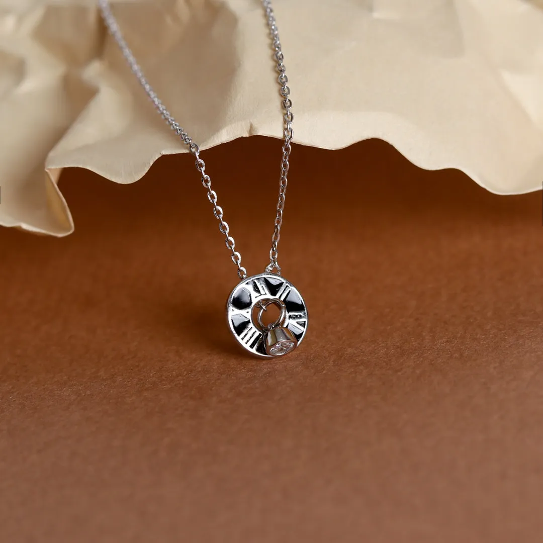 Silver Roman Necklace