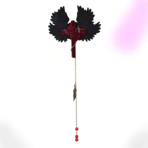 Steampunk Rose Chain Hairpin