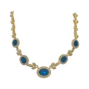 Valentina Necklace - Blue Zircon