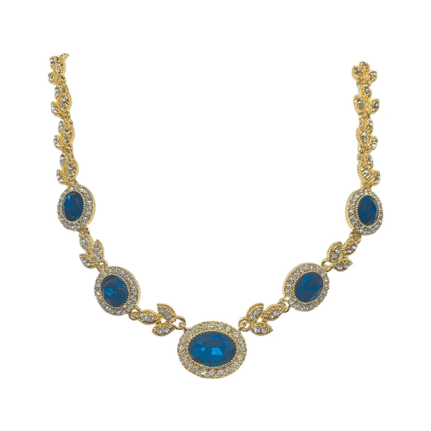 Valentina Necklace - Blue Zircon